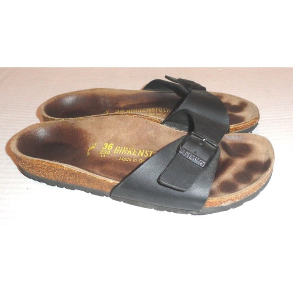 Birkenstock Women's Single Strap Leather Sandals EU Size: 36 US Size: 5/5.5 - Picture 2 of 6